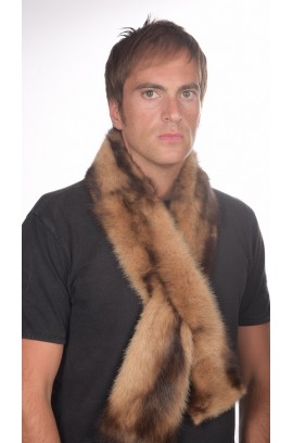 Polecat fur scarf